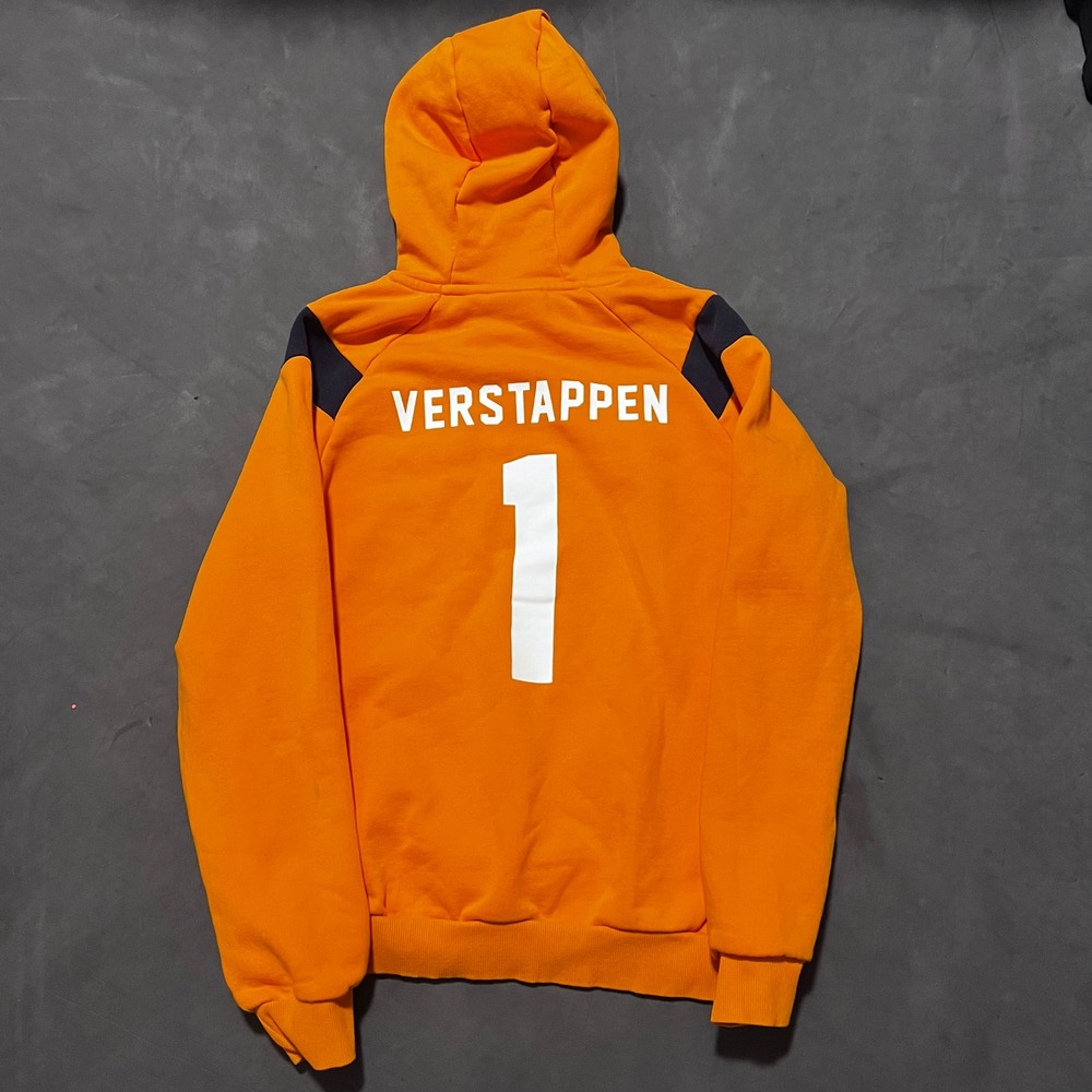 Max Verstappen Red Bull Racing Orange Number 1‎ Hoodie Sweatshirt Mens Size M